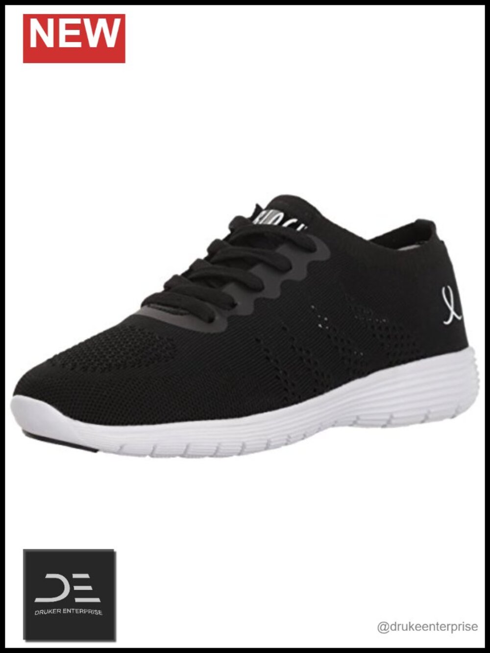Knitted Mesh Ballet Dance Sneakers Low Top Lace Up Lightweight